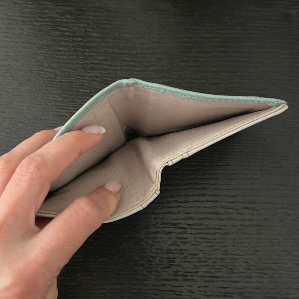 Pre-Owned Mint Green Lightly Used Fossil Wallet. - image 6